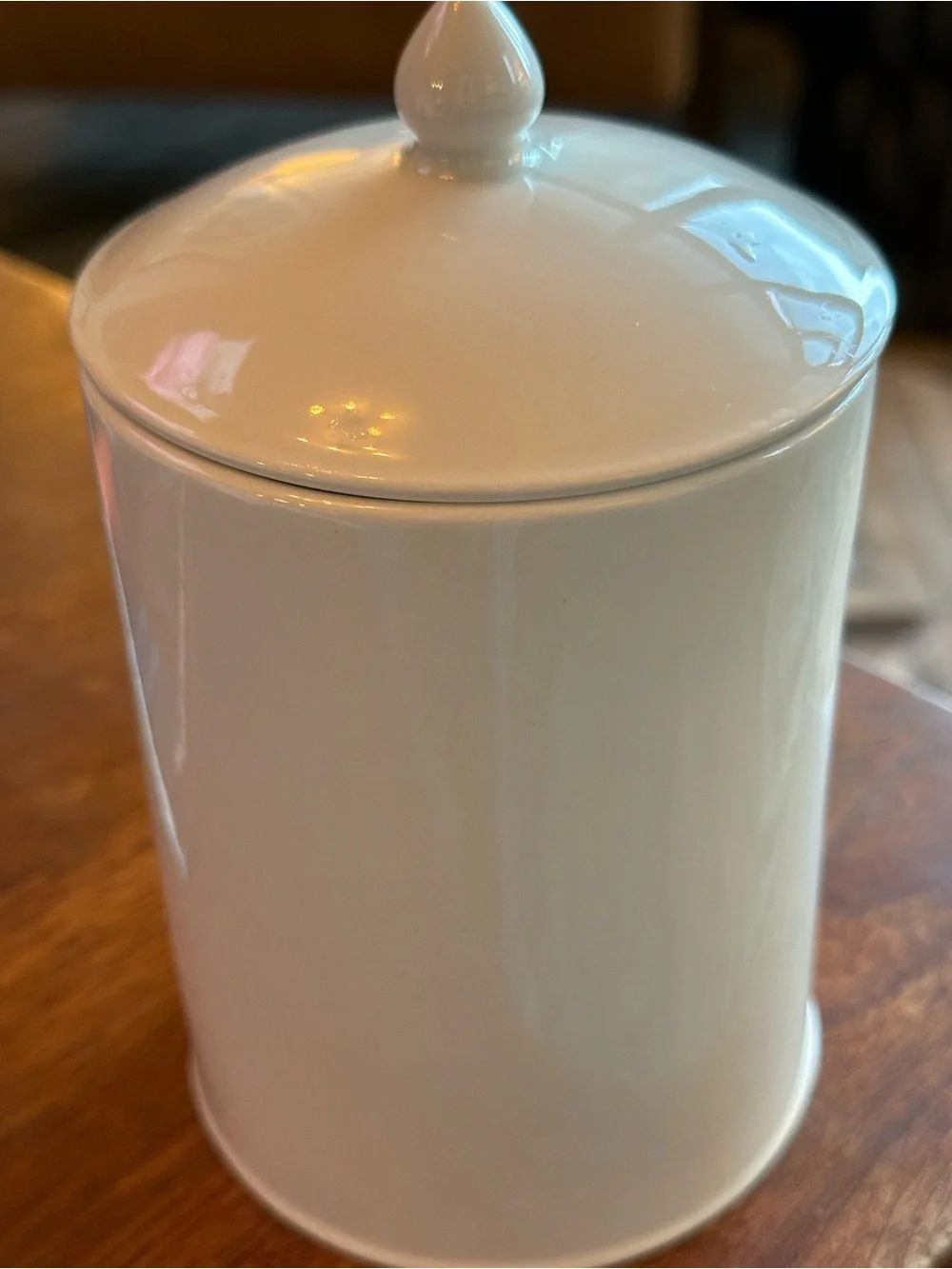 Wedgwood Ralph Lauren Canister White Porcelain Schoolhouse Alphabet 5” Tall EUC
